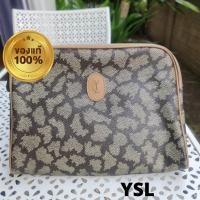 ราคา กระเป๋าเครื่องสำอาง คลัช YSL มือสองของแท้ สภาพสะอาดพร้อมใช้น้ำหนักเบาสีน้ำตาลสวย (15079170383)