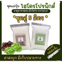 ราคา ชุดแม่ปุ๋ย AB สูตรเข้มข้น ขนาด5ลิตร สำหรับปลูกผักไฮโดรโปนิกส์ ใช้ปลูกได้ทั้งผักสลัดและผักไทยใช้ฉีดพ้นเป็นปุ๋ยทางใบได้เลย (27270896966)