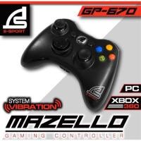 ราคา JOYSTICK (อุปกรณ์ช่วยในเกม) SIGNO GP-670 MAZELLO PC & XBOX 360 (BLACK) (5262779279)
