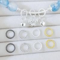 ราคา 50pcs วงกลมบิดแหวนนูน DIY สร้อยข้อมือลูกปัดเครื่องประดับอุปกรณ์เสริมขายส่ง (26812370042)