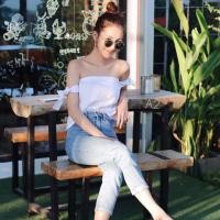 ราคา Sale‼️ ปาดไหล่แขนผูก (167041468)