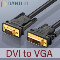 ราคา DANILO Dvi 24+1 ถึง Vga Cable, 15-pin VGA DVI 24+1 Dvi To VGA Cable Adapter, HD 1080P 1 m/2 m/3 m ชายกับชาย Dvi สาย Vga Converter สําหรับแล็ปท็อป/เดสก์ท็อป/โปรเจคเตอร์/HDTV (41278798404)