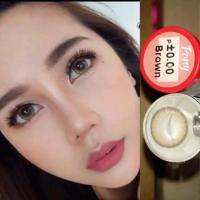 ราคา 1 คู่ บิ้กอายตาโต สายแบ๊ว ใสๆ ลายฮิตtictok รุ่น Pony Brown by Pretty Doll ขนาด 14.5 สีน้ำตาล ค่าสายตาปกติ (6561264396)