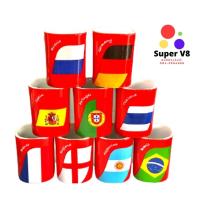 ราคา แก้วเนสกาแฟ ลายธงชาติ บอลโลก 9ใบ งานแท้ 100% หายาก ของสะสม (9718598723)