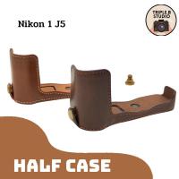 ราคา (ขายถูก) เคสกล้องนิคอน Half case Nikon 1 J5 เคสหนัง PU ราคาถูก (22646781967)