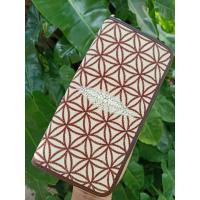 ราคา กระเป๋าตังค์หนังปลากระเบนแท้ลายดอกพิกุลซิปรอบเดี่ยว (8836468540)