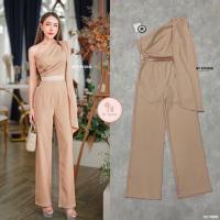 ราคา จั้มสูทขายาว แต่งไหล่เฉียง ข้างนึงระบายสไบข้างนึง (23972802550)