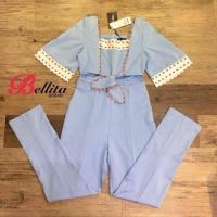 ราคา งานป้าย Bellita จั้มขายาว ปักหัวใจ (969572703)