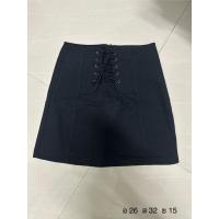 ราคา กระโปรงทรงเอ แต่งเชือกร้อยด้านหน้า สีดำ มือสอง (8834471151)