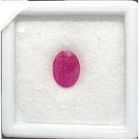 ราคา พลอยแท้ ทับทิมพม่าเผาเก่า 8x6 mm. 1.13 กะรัต #01 (46606040618)