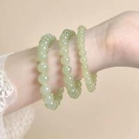ราคา สร้อยข้อมือหยกฮอทอันเลียนแบบของผู้หญิง, น้ําใสสไตล์ลูกปัดหยกขาวอมเขียว, สร้อยข้อมือหยกสีเขียวอ่อน (50707102353)