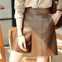 ราคา กางเกงขาสั้นหนัง PU หลวมผู้หญิงกางเกงขากว้างทรงเอเอวสูงสไตล์ใหม่ (27976042202)