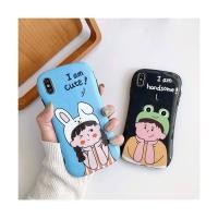 ราคา เคสไอโฟน เคสซิลิโคน 11 promax iPhone case เคสนิ่ม เนื้อซิลิโคน for iPhone X XS MAX XR 7+ 8PLUS cuteฟ้า/handsomeดำ (5953081123)