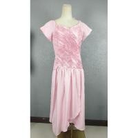 ราคา เดรสสไตล์วินเทจ ชมพู Size XL (26572438036)