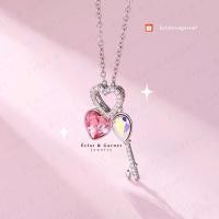 ราคา Éclat & Garnet - KEY TO MY HEART SWAROVSKI NECKLACE Swarovski Womens NECKLACE Accessories (43905807993)