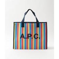 ราคา (พร้อมส่ง) A.P.C. - Johanna Striped Herringbone-twill Tote Bag (13099180354)