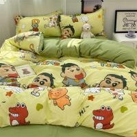 ราคา ผ้าปูที่นอน ปลอกหมอน 5 ฟุต 6 ฟุต ผ้าฝ้าย ลายการ์ตูนชินจัง สีเขียว (ไม่รวมผ้านวม)E231221 (48701975242)