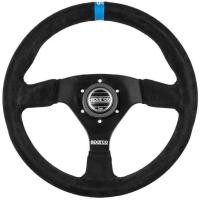 ราคา Sparco steering wheels R383 พวงมาลัย หนังกลับ โลโก้ฟ้า ของแท้ เทคโนโลยี ด้ามจับกายวิภาคหนา เส้นผ่านศูนย์กลาง 330 มม (29822974257)