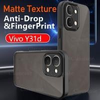 ราคา Vivo Y31d 2026 สําหรับ Vivo Y31d Y21d Y31 Y21 d VivoY31 d VivoY31d VivoY21 4G 5G สีดํา Matte ผิว PC เคสโทรศัพท์กันกระแทกป้องกัน Hard Anti ลายนิ้วมือปกหลัง (43479340073)
