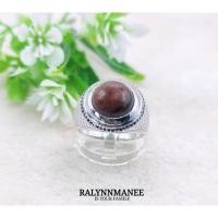 ราคา A6413 แหวนชายหินเรดไทเกอร์อายแท้(Natural Red Tiger Eye)ตัวเรือนเงินแท้925 ไซส์63,ไซส์64,ไซส์65,ชุบทองคำขาว แก้ไซส์ฟรี (27412652430)