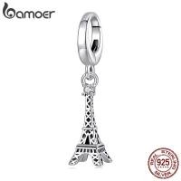 ราคา Bamoer 925 Sterling Sliver Charm จี้หอไอเฟล DIY สําหรับสร้อยข้อมือของขวัญ (29576237580)