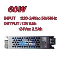 ราคา หม้อแปลงไฟ สวิตชิ่ง LED PORER SUPPLY 220~240vAC TO 12v5a/24v2.5a DC60w (29156513592)