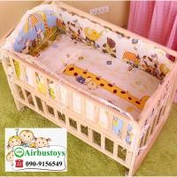 ราคา กันกระแทกเตียงเด็กรอบด้าน หมอน ที่นอน ครบชุด (23220567591)