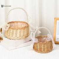 ราคา BRED Willow หวายสีเหลืองตะกร้าจัดดอกไม้ตะกร้าสานแข็งแรงขนาดเล็กตะกร้า Wier ทําด้วยมือ (50408403102)