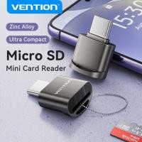 ราคา Vention Micro SD Card Reader Mini Type C USB 2.0 C to TF Adapter for OTG TF Memory Card Reader (53156568564)