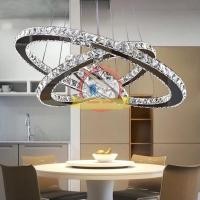 ราคา SJ3H เพชรแหวนคริสตัล LED โคมระย้าคริสตัลโคมไฟโมเดิร์นไฟคริสตัล Fixture วงกลมแขวน Lustres LED โคมไฟบ้าน (5251552766)