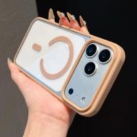 ราคา เคสสำหรับ iPhone 17 16 15 14 13 11 pro promax air plus แมกนีติ สีสองเฉดโค้ง ใสสดใสชัด ป้องกันเลนส์เต็มหน้า โครงขอบยางยืด (47752475036)
