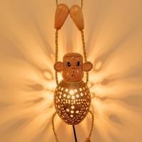 ราคา โคมไฟกะลามะพร้าว ลิงแขวน งานแฮนด์เมด ของแต่งบ้านจากธรรมชาติ Coconut Shell Giraffe Lamp (55052471788)