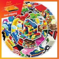 ราคา ส่งจากไทย 51แผ่น สติกเกอร์ ตัวต่อเลโก้ การ์ตูนสร้างสรรค์ Lego Brick Sticker DIY กันน้ำ พร้อมส่ง (23190336247)