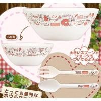 ราคา ชามอเนกประสงค์ พร้อมช้อนส้อม Rascal the Raccoon Bamboo Bowl Set (9826844421)