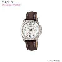 ราคา Casio นาฬิกาข้อมือผู้หญิง สีน้ำตาล สายหนัง รุ่น LTP-1314L LTP-1314L-7A LTP-1314L-8A (1673676255)