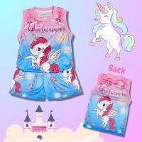 ราคา UN0881 ชุดเด็ก เสื้อกล้าม+กางเกงขาสั้น ผ้าไมโครเกรดA ลายม้ายูนิคอร์น เสื้อผ้าเด็ก ชุดเด็กแฟชั่น ชุดเด็กลายการ์ตูน (12898966980)