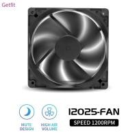 ราคา GETF 4Pin 3Pin 120 มม.PC พัดลมเงียบ 12 ซม.พัดลมระบายความร้อนเงียบคอมพิวเตอร์ CPU Cooler พัดลม 12V DC Brushless Cooler (42150016004)
