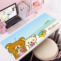 ราคา Pad น่ารัก Rilakkuma ขนาดใหญ่ Gamer XXL คีย์บอร์ดแผ่นรองเม้าส์ 800x300 มม.พรมยาง Tapis Souris Gaming โน้ตบุ๊คสําหรับ CS (52458536606)