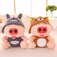 ราคา หมอนผ้าห่มหมู (โตโตโร่,หมูริลัคคุมะ) #พร้อมส่ง#เก็บเงินปลายทางได้#Rilakkuma#Totoro (1769417795)