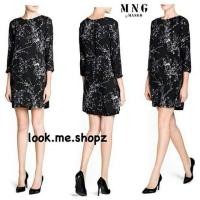 ราคา MNG : Black Print Floral Dress (1535220367)