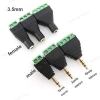 ราคา Audio Video AV 3.5 มม.2 3 4 เสาโมโนสเตอริโอ 3.5 ชายหญิง AV สกรู Terminal Jack 3.5 ชาย 3 pin 4 pin Terminal Block ปลั๊ก TH2L2 (45605584961)