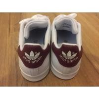 ราคา New Adidas Stan Smith UK4 สีแดงเข้ม (928334224)