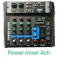 ราคา POWER MIXER M4 เพาวเวอร์มิกเซอร์ เพาเวอร์มิกเซอร์ 4CH เครื่องขยายเสียง กำลังวัตต์ 200 W RMS (24653265208)