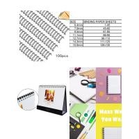 ราคา A4 (100 ชิ้น) กระดูกสันหลังเข้าเล่มลวดคู่/ Binding Besi/ Metal Wire O ring Comb (Pitch 3:1) 34 ห่วง / Calendar Binding (49708515958)