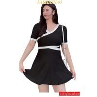 ราคา FASHION.61 ชุดว่ายน้ำผู้หญิง(ไซค์ใหญ่) ชุดว่ายน้ำแแบบเดรส รุ่น 028406 (41029461044)