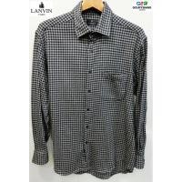 ราคา LANVIN PARIS แท้ เสื้อเชิ๊ตแขนยาวลายสก๊อต (2209414673)