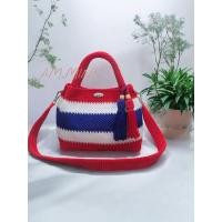 ราคา กระเป๋าถักเชือกร่ม Hand Made (26293915135)