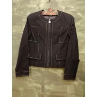 ราคา COURREGES PARIS Navy Blue Designer Denim Tokyo Blazer Jacket Size 11AR(แขนซ้ายสีเฟด) (43313588038)