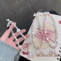 ราคา เข้ากันได้ สําหรับเคสโทรศัพท์ทุกรุ่น สร้อยข้อมือหางนางเงือกสีชมพูที่มี ซีซีดี หูฟังสายมุกโบว์หมีน้อยสายรัดข้อมือ ทําเอง ลูกปัดฤดูร้อนฝ (25367337115)