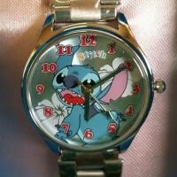 ราคา นาฬิกาข้อมือ ชนิดเข็ม สายเหล็ก ลาย สติช Stitch หน้าปัดกว้าง 2.5cm (3726824155)